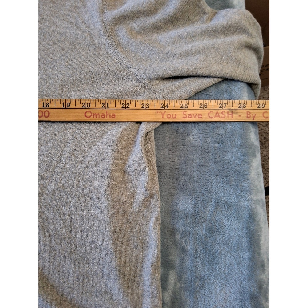 Eddie Bauer Mens TXL‎ V-Neck Sweater Cotton Merino Wool Blend Heather Tan Brown - Picture 9 of 12